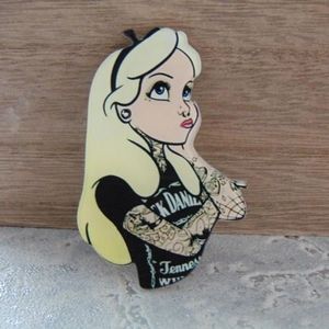 Punk Disney Alice In Wonderland Pin NEW
